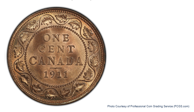 One Cent Canada 1911